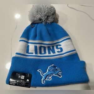 Detroit Lions Authentic New Era Beanie / Pom Knit Retails for $50